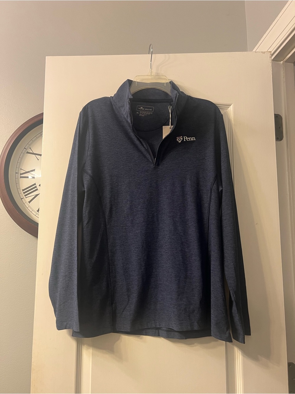 NWT Peter Millar Penn 1/3 zip pullover size XL retail of 98